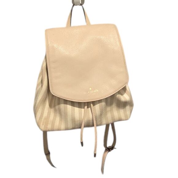 Kate Spade Mulberry Street Small Breezy Striped Backpack, Ottoman Stripe/Pumice - Picture 3 of 10